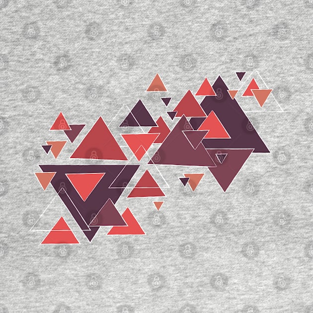 Modern Abstract Triangle Pattern by Heartfeltarts